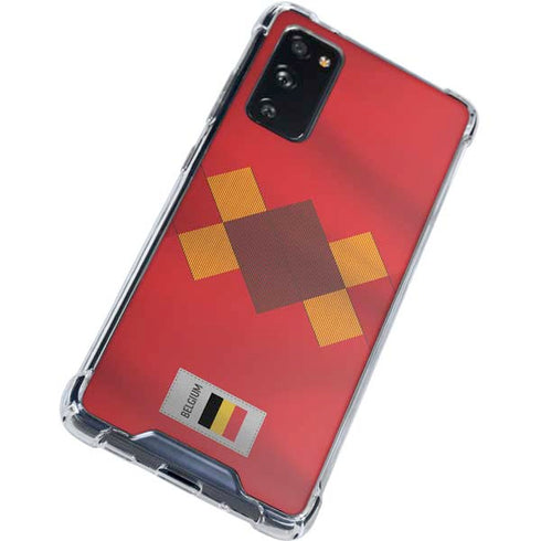 Belgium Soccer Flag Galaxy S20 FE Clear Case